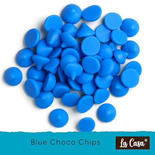 Image of La Casa Milk+Dark+White+Strawberry+Blue Cookies Chocolate Chips | Ideal for Baking & Garnishing | 5x100g |