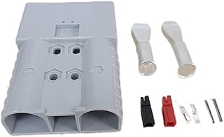 JWDAWN 350 Amp 600 Volt Power Connector with #2/0 & Auxiliary Contacts Replace 6340G1 Anderson SBX350 350A 600V Battery Plug Charger Socket