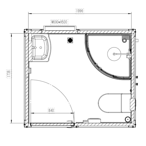 Baño portátil al aire libre con ducha, sanitario móvil para conciertos, convenciones, construcción y eventos deportivos miniatura 2