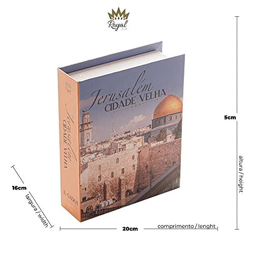 Caixa Livro de Papel Rígido Jerusalém 20cm x 16cm x 5cm - Wolff