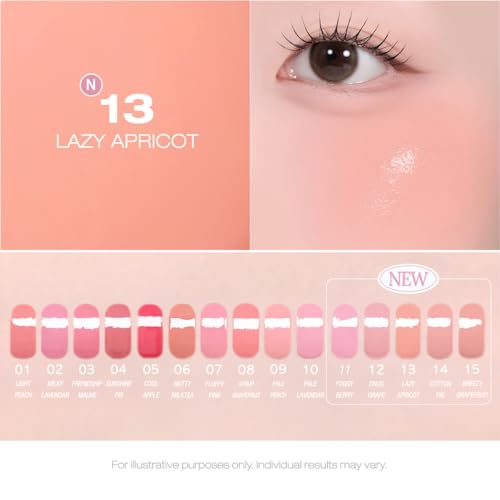 Image of PERIPERA SYRUPY TOK CHEEK Liquid Blush| Dewy Finish with Long-Lasting Hydration, Buildable & Blendable Color, Natural Glow for Cheeks, Safe for Sensitive Skin (13 LAZY APRICOT)