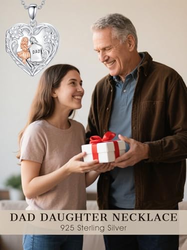 Dorunmo Mother Father Locket Necklace 925 Sterling Silver Personalized Custom Pictures Photo Keep Someone Near to You Letters Engraving Jewelry Gift for Women2