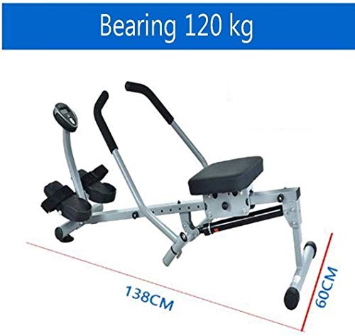 Image of Foldable Rowing Machines Home Rowing Machine Hydraulic Rower Trainer Rowing Machine for Home Gym 12 Adjustable Resistance Hd Data Display Maximum Load 120kg Fitness Equipment