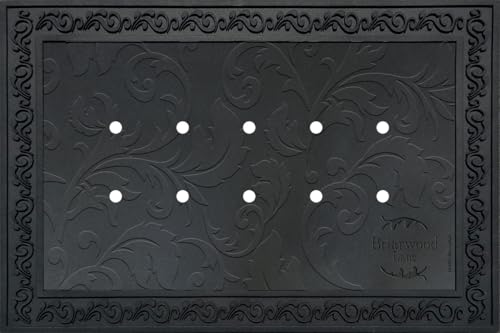 Briarwood-Lane-Outdoor-Rubber-Doormat-Tray-Floral-Design Briarwood Lane Outdoor Rubber Doormat Tray Floral Design
