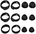 JNSA Replacement Wingtip and Ear Tip Set Compatible with Galaxy Buds/Galaxy Buds Plus (DO NOT Compatible with Galaxy Buds Pro), Wingtips 3 Size 3 Pairs and Ear Tips 3 Size 3 Pairs,Black BWT3PB