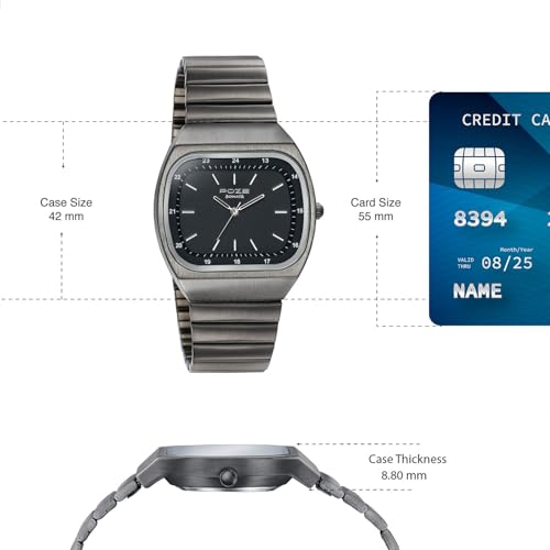 Image of Sonata Poze 9 with Quartz Analog with SS Sheet Metal Strap Watch for Unisex