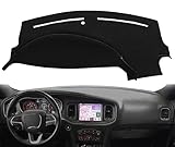 Dash Cover Mat Custom Fit for Dodge Charger 2011-2023,Dashboard Cover Pad Carpet J24