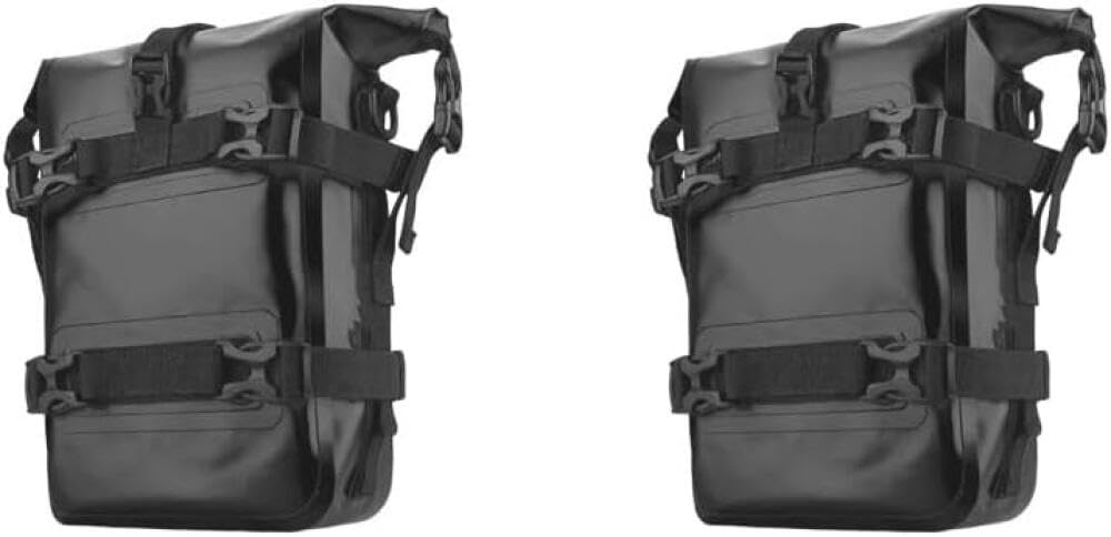 2 Set di Borse per Barre Anti-Gambata Impermeabili per Motocicletta, Bici da Strada, Dirt Bike, Moto