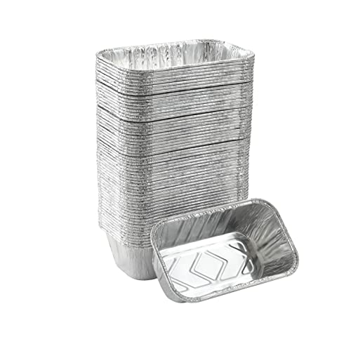 Waytiffer 100 Pack 1Lb Mini Loaf Pans Disposable Aluminum Foil Bread Tins