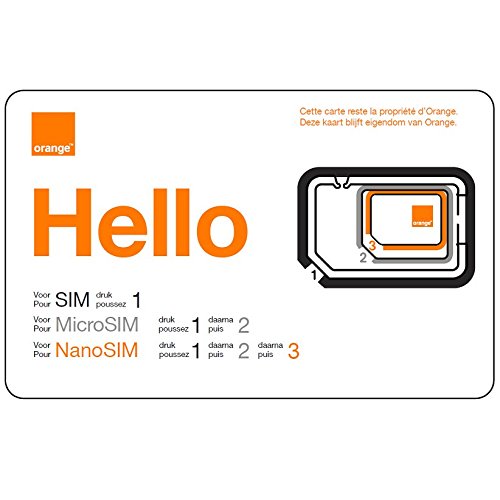 Mobistar Orange Belgio Sim Card prepagata con