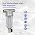Amwater 304 Stainless Steel 40 Micron Spin Down Water Filter, Whole House Spin Down Sediment Water Filter, Reusable Flushable Pre-Filtration System, 3/4" MNPT + 1/2" FNPT