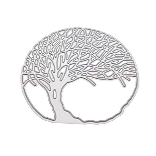 Koobysix Stanzschablone, Scrapbooking Prägeschablonen Stanzformen Schablonen Für Scrapbooking, Fotopapier, Karten, Handwerk Prägen DIY Herstellung Geburtstag Geschenk,Baum Cover