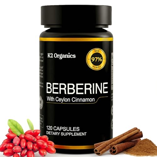 K2 Organics Berberine with Ceylon Cinnamon