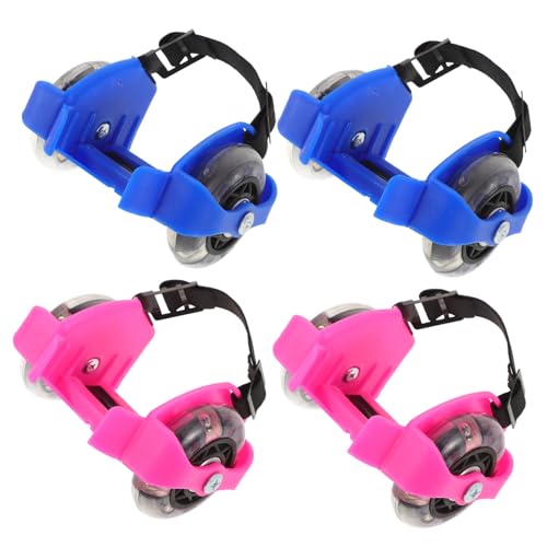 Toddmomy Roller Skates for Boys and Girls 2 Pairs Adjustable Inline Skates Training Skating Shoes Comfortable Safe for Boys Girls