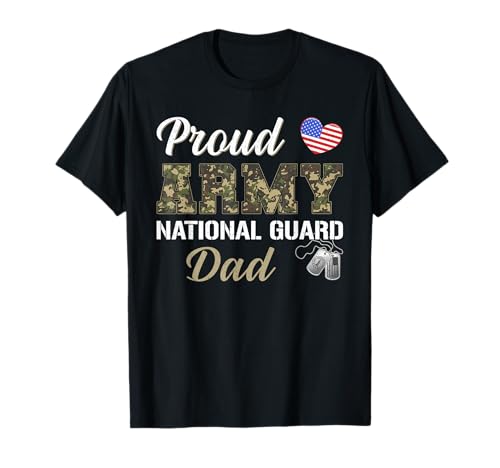 Vintage Proud Army National Guard Dad Military Pride Costume T-Shirt