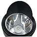 Cunlvyyds Bright Front Headlight 1-LED with Lamp Holder Sunshading Board Metal Retro Black Headlight