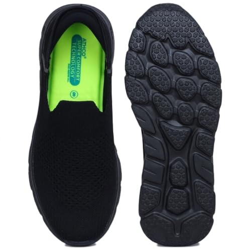 Image of ATHCO Mens Slipo Walking Shoes for Man, Lightweight Breathable Comfort Slip-On Casual Shoes for Man with Memory Foam Insole, Lightweight, Comfort Walking Shoe for Men for All-Day Comfort