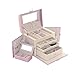 Produktbild Schmuckschatulle Mit Großer Kapazität Multi-Layer-Aufbewahrungsbox, Multi-Funktions-Ring Ohrring Schmuck Finishing-Box, Hochzeitsgeschenk Feriengeschenk, Im Freien Zu Hause, Wohnzimmer Schlafzimmer, L