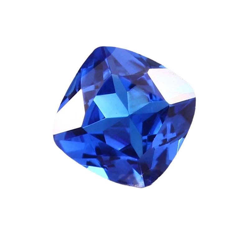 Saphir bleu de qualité gemme naturelle 9x9mm taille coussin GH_NAT_12407