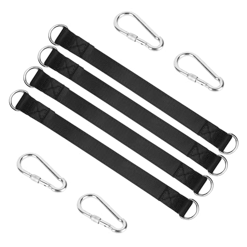 4 Sets Heavy Duty Tree Swing Straps, 30cm x 25mm...
