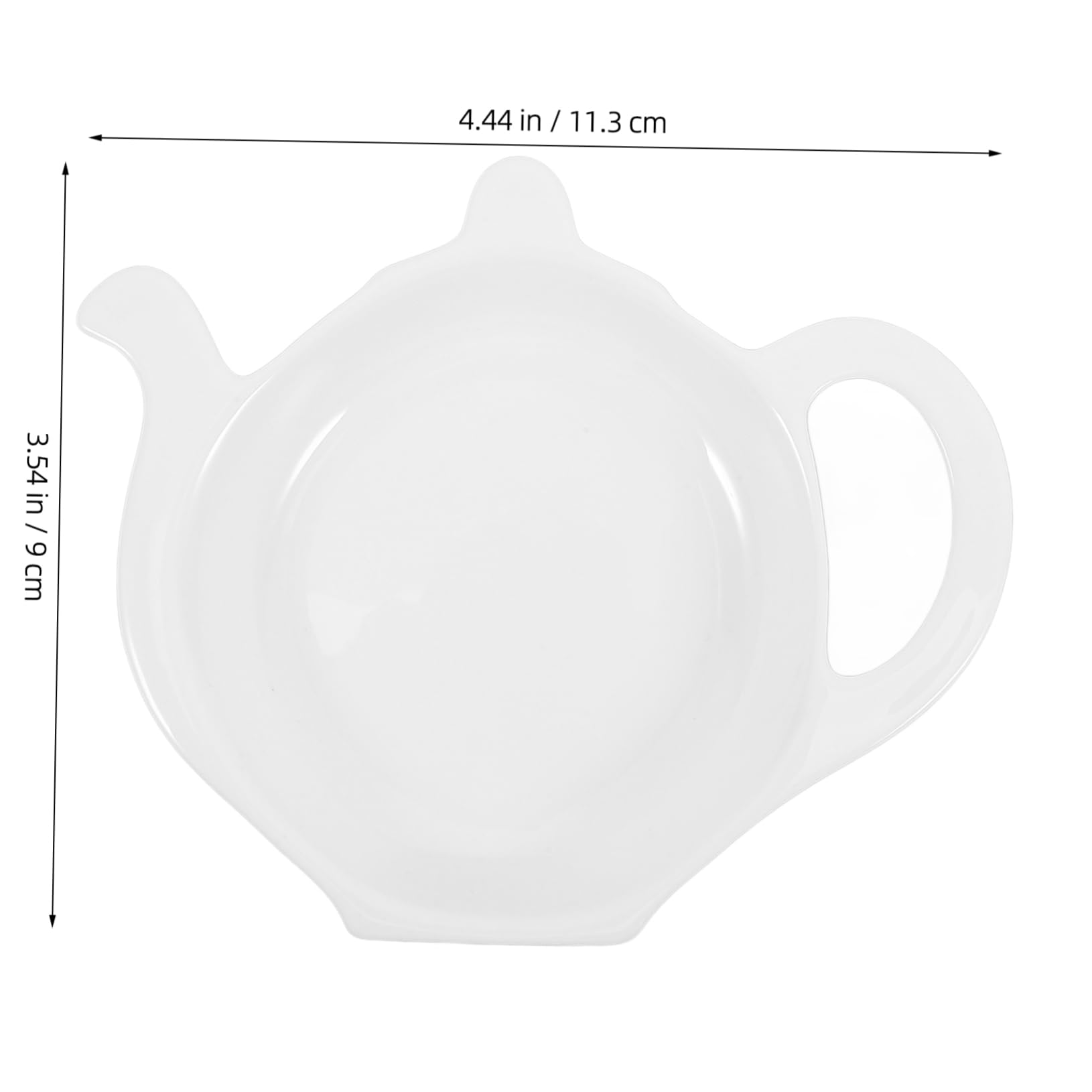 Ciieeo Tea Bag Saver Teapot Shaped Ceramic Coaster Spill-Proof Stylish for Your Kitchen Tea Collection