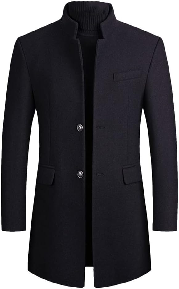 RFXZSAQD Mens Overcoats, Mens Peacoat, Winter Coat, Wool Coat, Mens Coats And Jackets, Abrigos Hombre Invierno