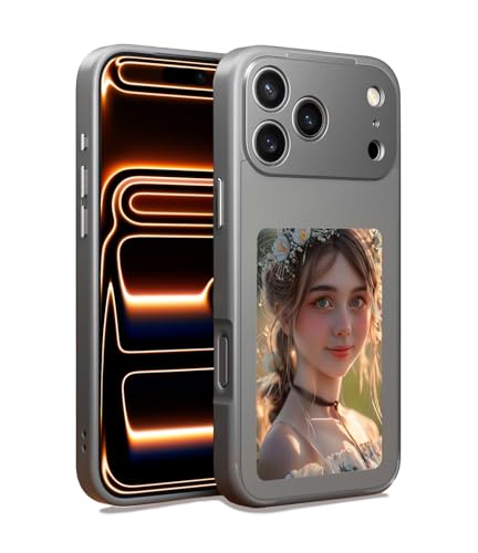 Techez E-Ink�X�}�z�P�[�X 3.97�C���` 4�F���� 480x800 NFC�@�\�t���X�}�[�g�t�H���P�[�X �C���N�X�N���[�� �[�d�s�v �ʐ^ �e�L�X�g�����R�ɃJ�X�^�}�C�Y DIY�X�N���[���g�уJ�o�[ e-ink iPhone 17 17 pro 