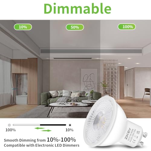 Ampoule LED GU10 spot 5W équivalent 50W blanc neutre 4000K pack