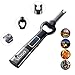 OBOR Electric Arc USB Lighter Touch Sensor Rechargeable Flameless Windproof Long Candle Plasma Lighter with Flashlight and Bottle Opener for Household Outdoor Camping Cooking Grill BBQ (Black)