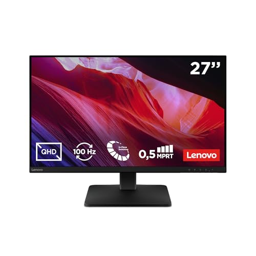 Lenovo L27qe - Monitor Qhd 27 Ips, Tasa De Refresco 100 Hz, Tiempo De Respuesta 4ms, 16:9, Hdmi 2.1 - Dp 1.4, Vesa Adaptive Sync, Montaje Vesa 10 Lenovo L27qe - Monitor Qhd 27 Ips, Tasa De Refresco 100 Hz, Tiempo De Respuesta 4ms, 16:9, Hdmi 2.1 - Dp 1.4, Vesa Adaptive Sync, Montaje Vesa 10