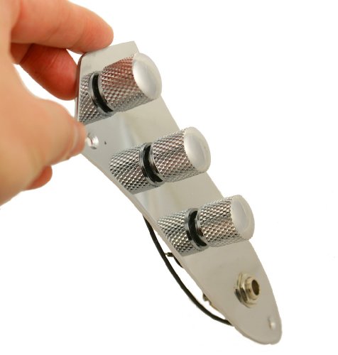 Jazz Bass Jb Control Plate Wired Fully Loaded - Chrome #TOP2