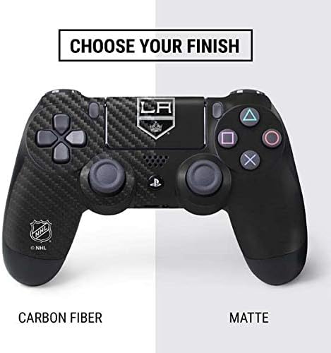 Skinit Decal Gaming Skin Compatible with PS4 Controller - Officially Licensed NHL Los Angeles Kings Distressed Design - 3