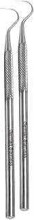 Clay Needle Tool 2Pcs Stainless Steel Professional Pin Needle Detail Tool for Ceramic Polymer Clay Sculpture Modeling to Make Intricate Design Detailing (Hook)