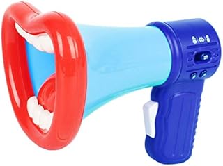 FeiWen Kids Voice Changer Toy Trumpet Megaphone And Recording Microphone, For Boys And Girls, Parties,Christmas, Events (blue)
