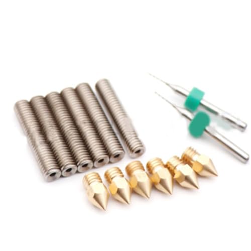 GLEAVI Printer Accessories Nozzles for Extruder Brass Tips Cleaning Drill Bits for Nozzle Maintenance for Printing Proje