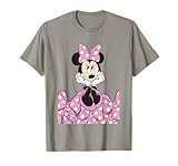 Disney Mickey and Friends Minnie Pink Polka Dot Bow Stack T-Shirt