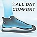 SUADEX Slip On Non Slip Work Shoes for Men,Mens Lightweight Food Service Walking Sneakers Chef Shoes for Women Comfortable Safety Footwear Black