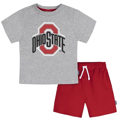 T-Shirt et Short NCAA Gerber pour bébé garçon ensemble d'été avec cordon de serrage