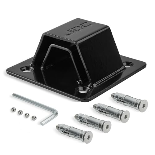 JDC Anclaje Al Suelo De Acero Endurecido De Alta Resistencia para Motocicleta - Sphere Pro - Negro