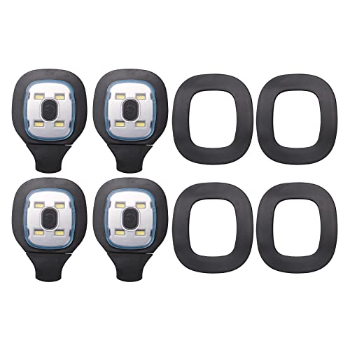 Bloepum 4Pcs USB Rechargeable Light for LED Beanie Hat,Replaceable Headlamp Cap DIY Hat Light for Men and Women