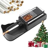 Cigarette Rolling Machine (Black) Electric Automatic Injector Tobacco Roller Maker Portable