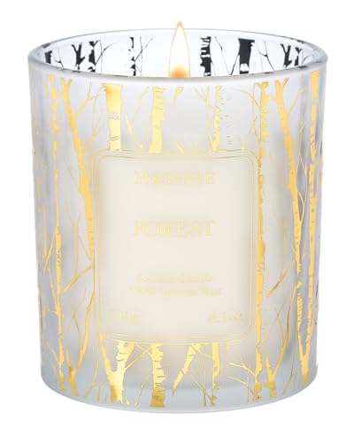 Image of M&SENSE 230g Scented Candle, Forest Scent, Long Burning 42h, Natural No Toxic Soy Wax Candles for Kitchen, Bedroom, Bathroom. Scented Candle Gift for Party, Home Decor, Housewarming