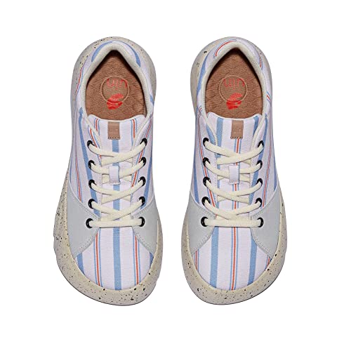 Uin Women's Walking Travel Shoes Casual Lightweight Art Painted Fashion Sneaker Denia Ⅰ Crimson Skyline (7) #TOP1
