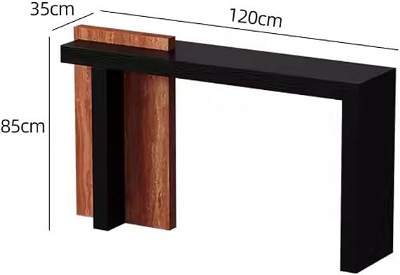 Console Tables Living Room Creative Solid Wood Decorative Table Entry Wall Travertine Long Console(A:120CM*35CM*85CM)