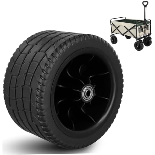 Ruedas de carretas de playa resistentes al desgaste de 7 pulgadas, neumáticos de arena antideslizante resistentes al calor para carros de carretas, ruedas de carrito de playa de reemplazo