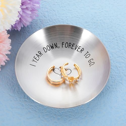 1-Year-Anniversary-for-Him-Her-One-Year-Paper-Anniversary-Ring-Holder-First-Anniversary-Wedding-Gifts-for-Husband-Wife-1st-Anniversary-Dating-Gift-for-Couples-Boyfriend-Girlfriend-Birthday-Christmas