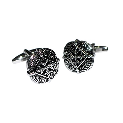 Mancuernillas para hombre estilo gótico cruz diamante