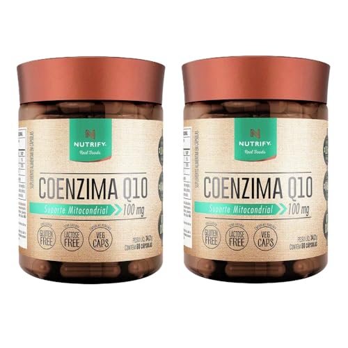 Kit 2 Coenzima Q10 + Vitamina E Nutrify 60 Cápsulas