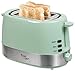 Produktbild Bestron Design Toaster mit 2 Röstkammern, Krümelschublade und Röstaufsatz, Royal Mint, 850 Watt, Mintgrün
