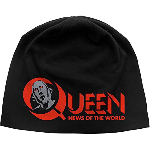 Queen News of The World Official Beanie Hat Black